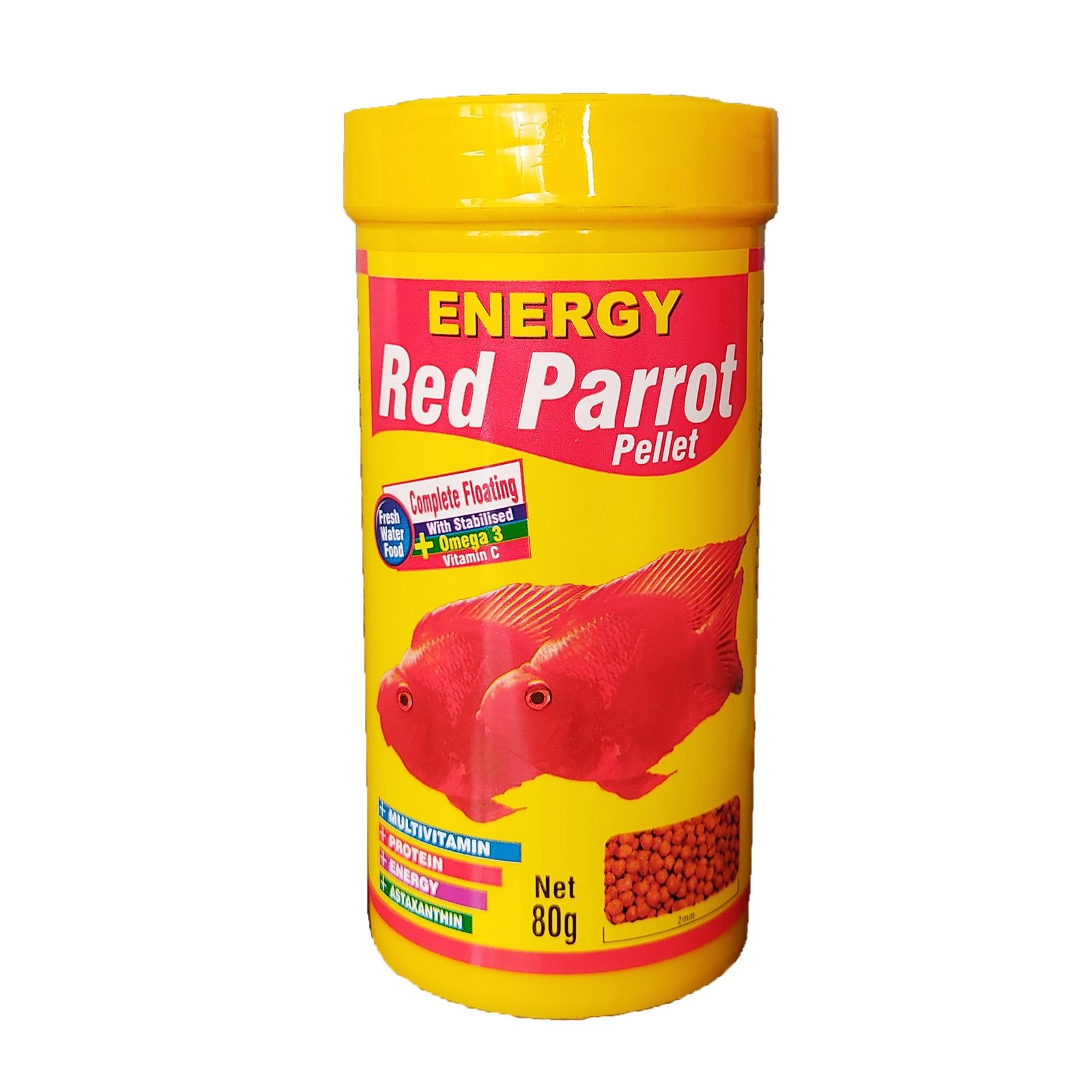 غذای رد پرت پلت 80 گرمی Energy Red Parrot Pellet