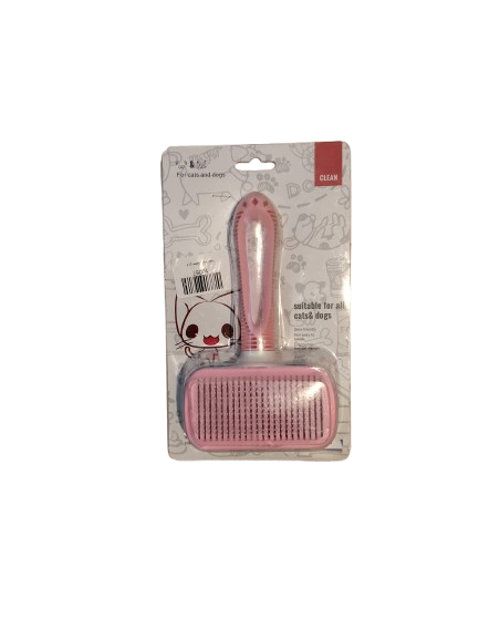 برس مستطیلی دکمه تخلیه دار سگ و گربه پانی